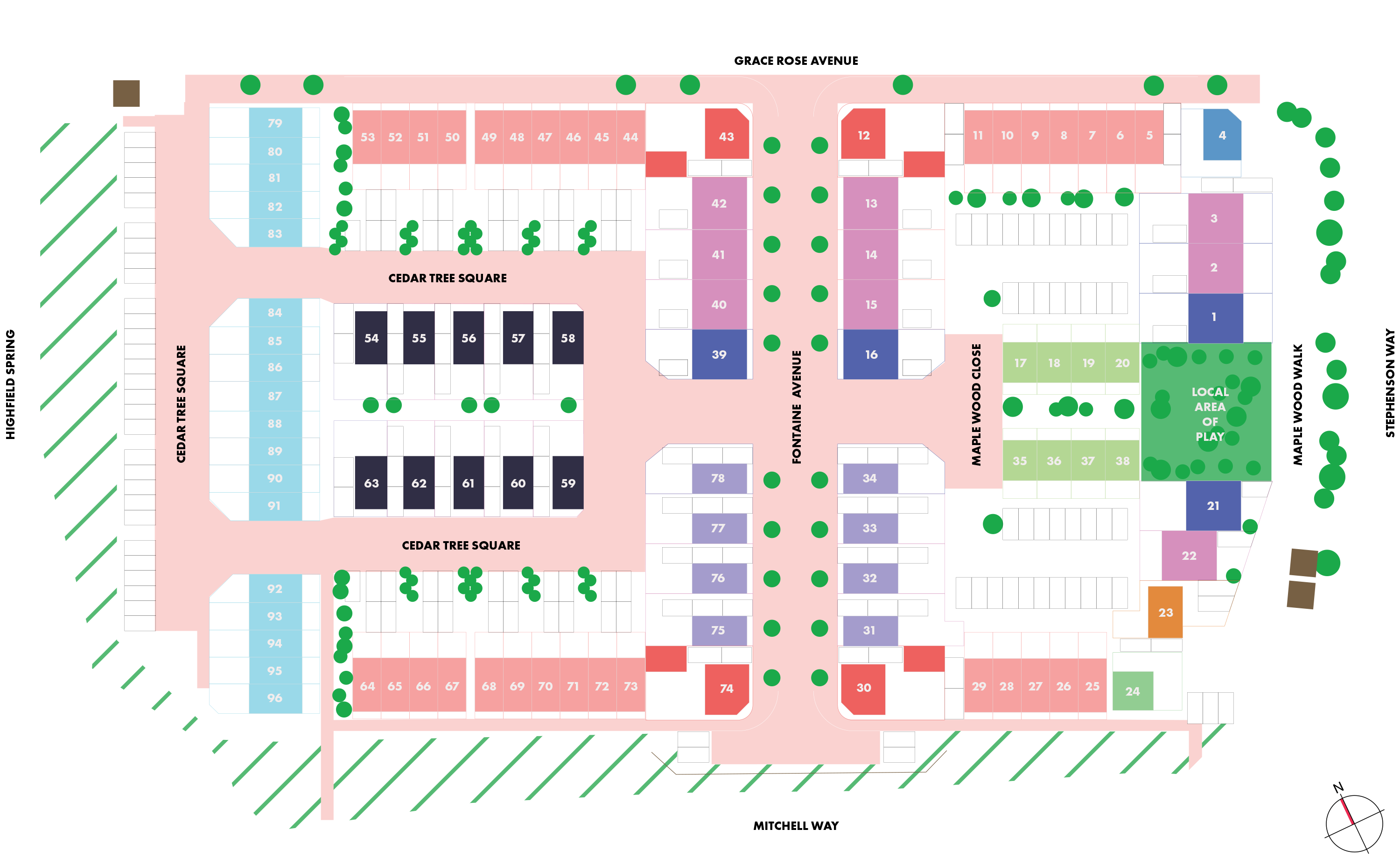 Waverley Central site map